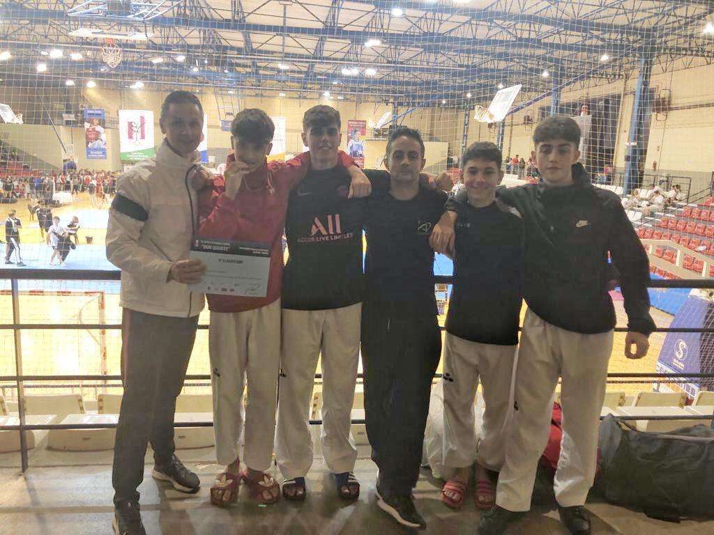 Taekwondistas ceutíes en el VI Open Internacional 'Don Quijote' (Cedida)