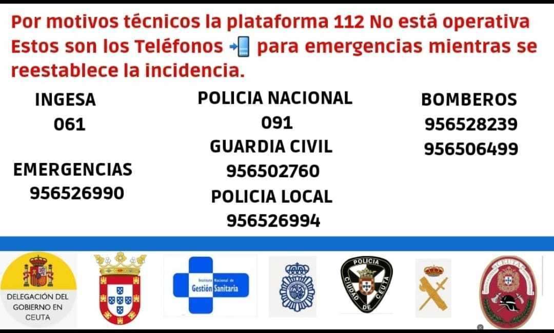Teléfonos de emergencias operativos