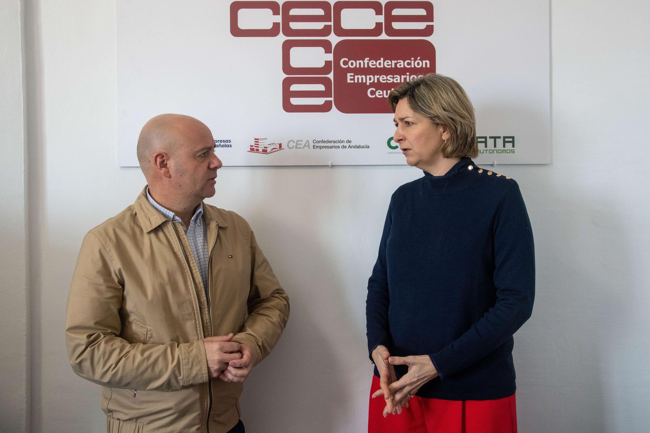 Juan Gutiérrez junto a Arancha Campo (Confederación de Empresarios)