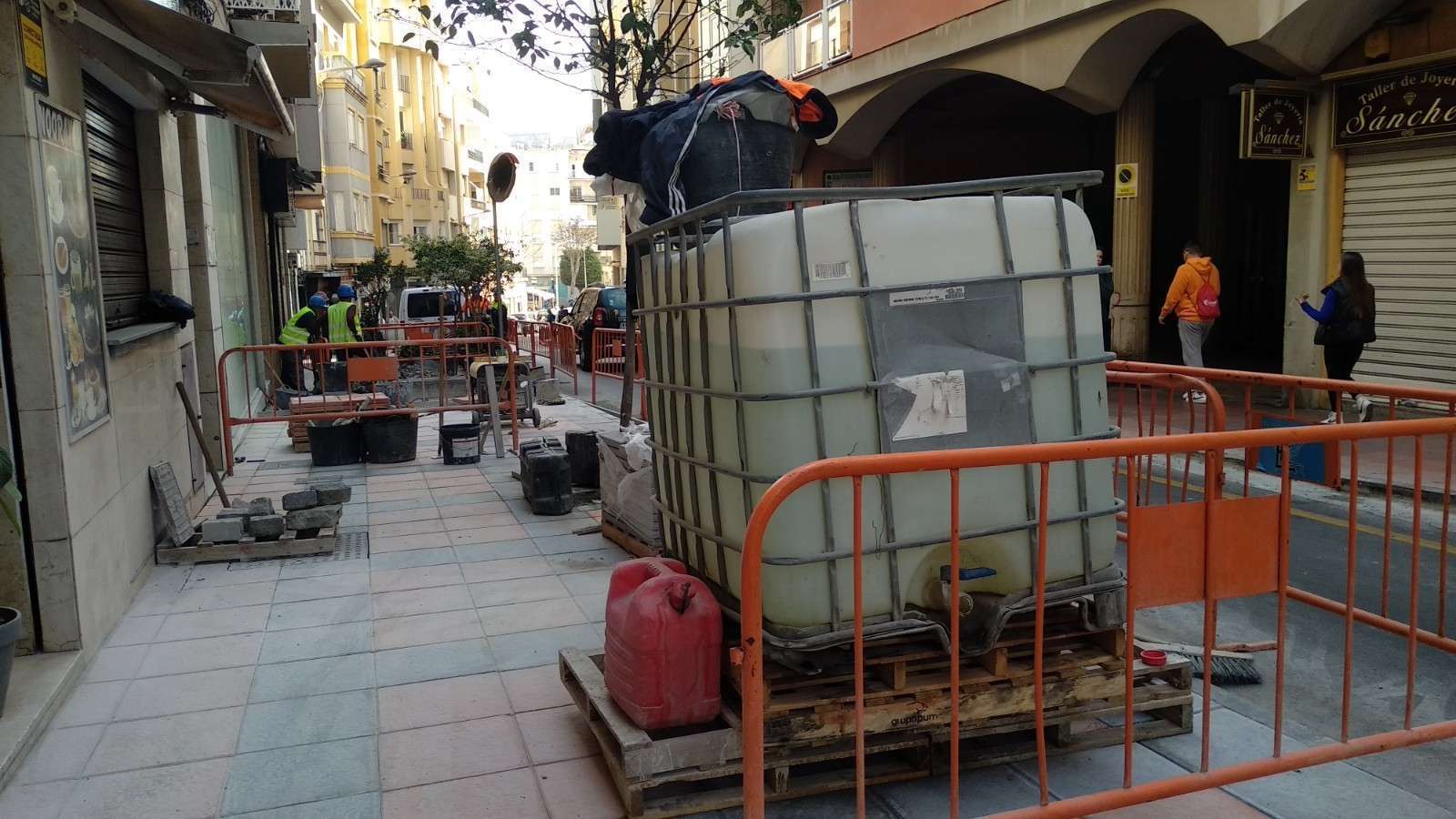 Obras en calle Real
