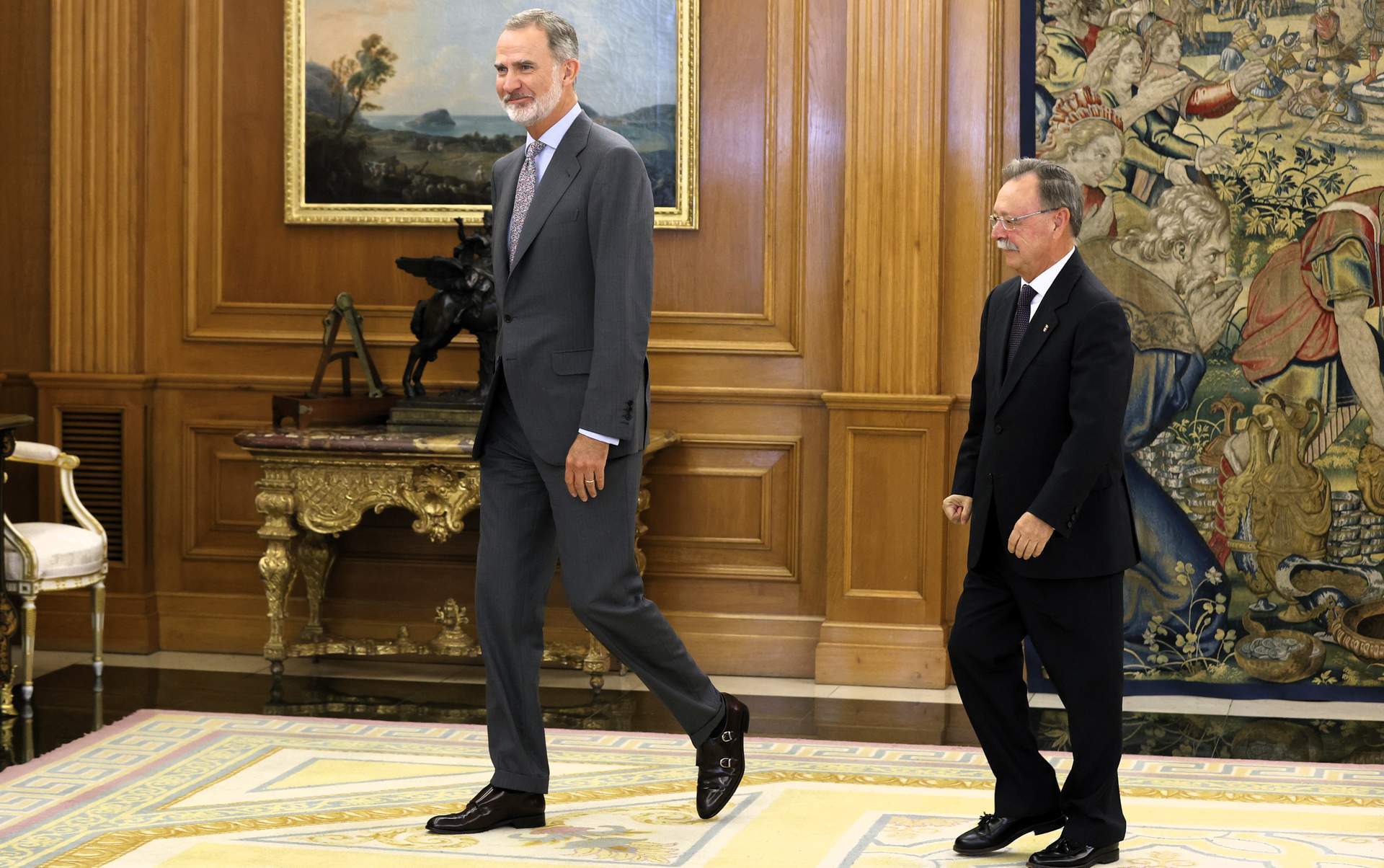 Audiencia de Su Majestad el Rey con el presidente de la Ciudad Autónoma de Ceuta, Juan  Vivas © Casa de S.M. el Rey
