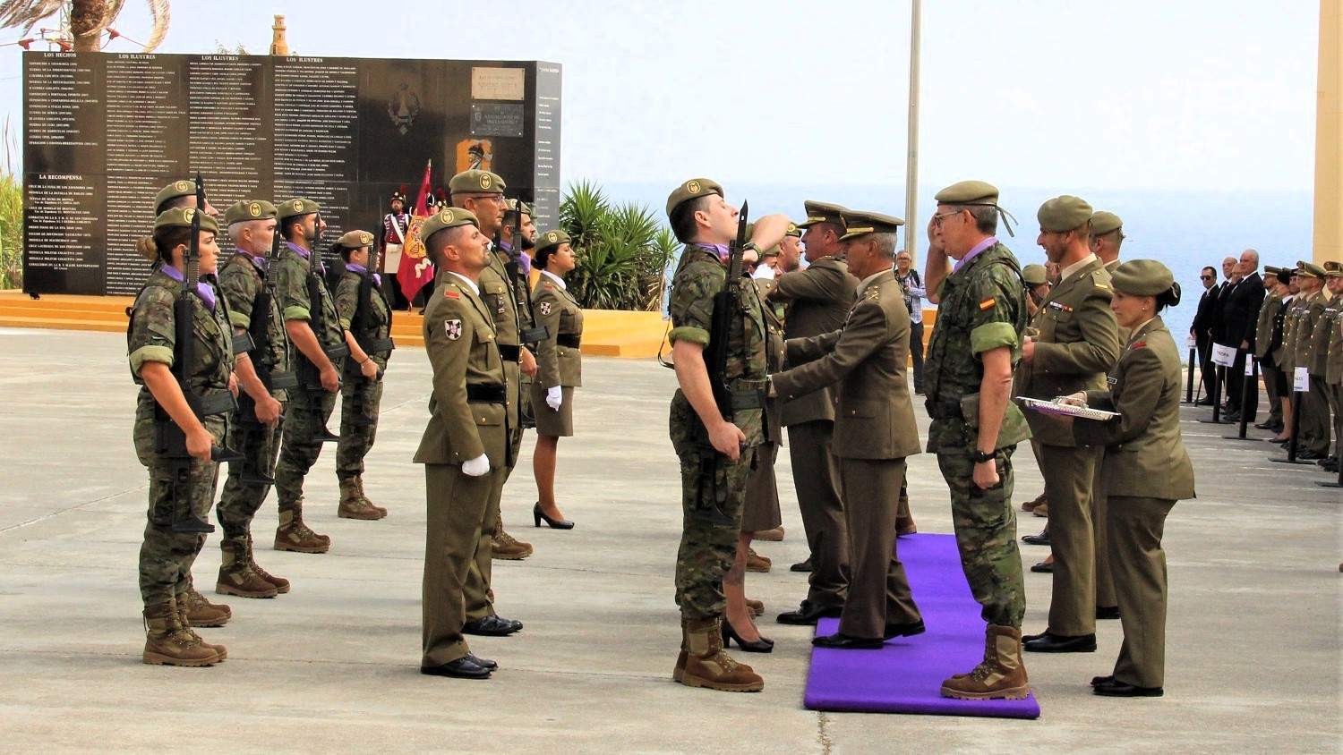 Parada militar en El Jaral por el aniversario del Regimiento Real de Zapadores Minadores