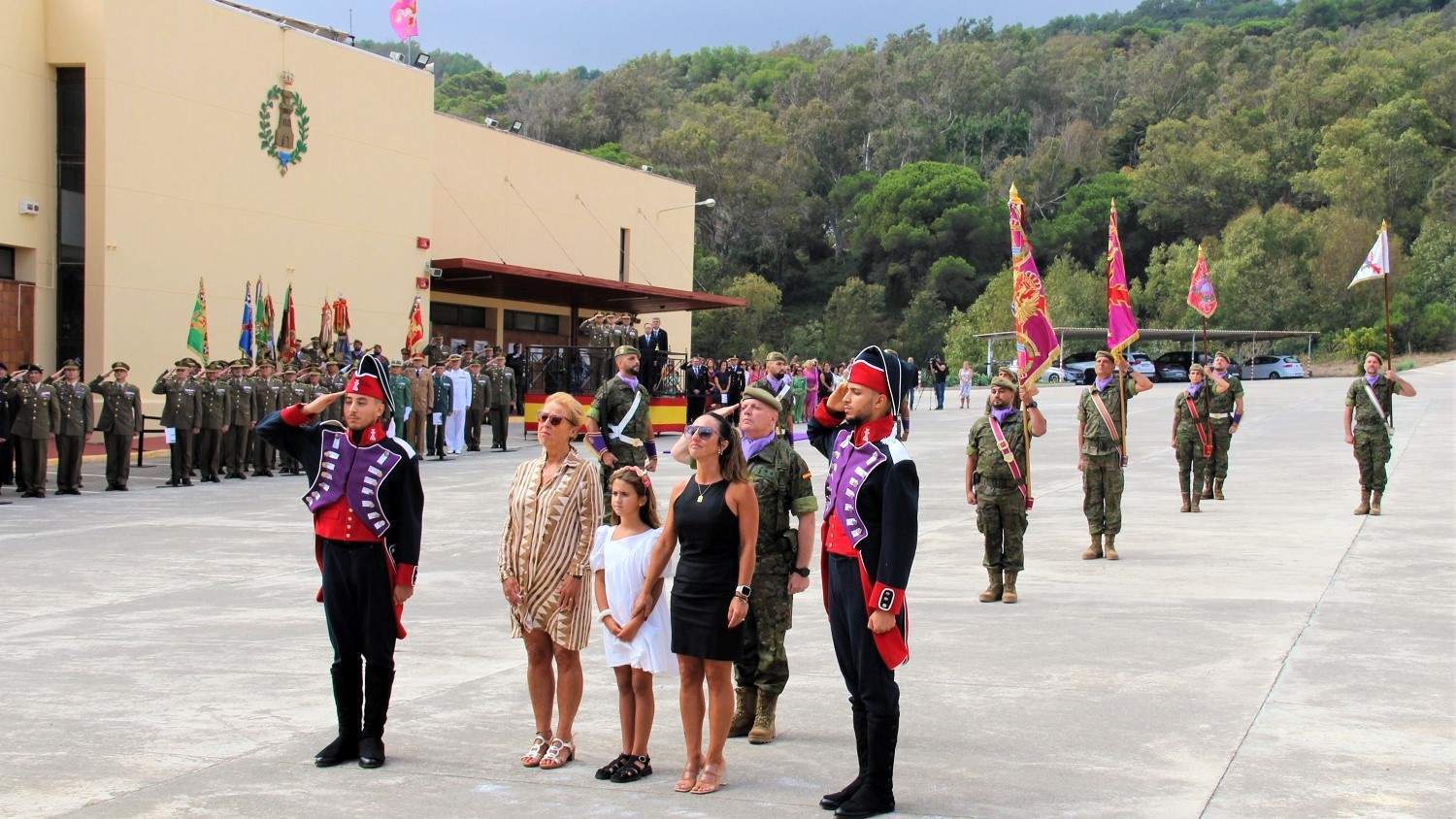 Parada militar en El Jaral por el aniversario del Regimiento Real de Zapadores Minadores