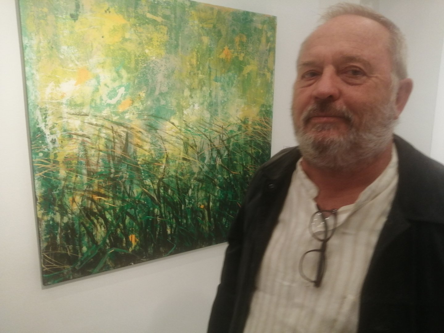 El comisario de la exposición, Antonio Torres (C.A.)