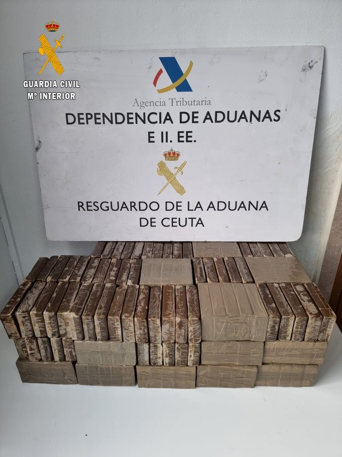 Operativo antidroga en Ceuta: decomisados 23 kilos de hachís en el puerto