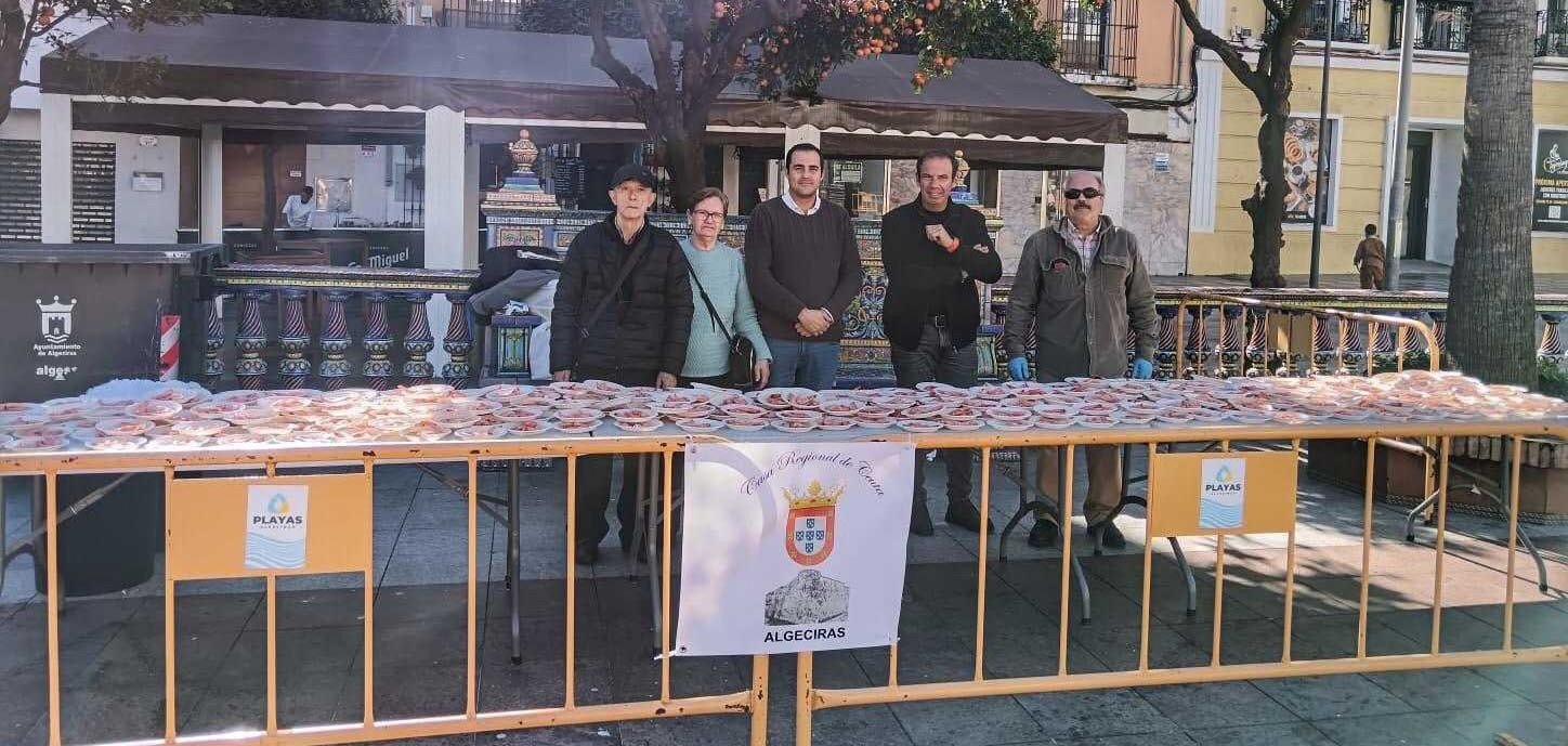 Expositor de la Casa de Ceuta instalado en la Plaza Alta (CEDIDA)