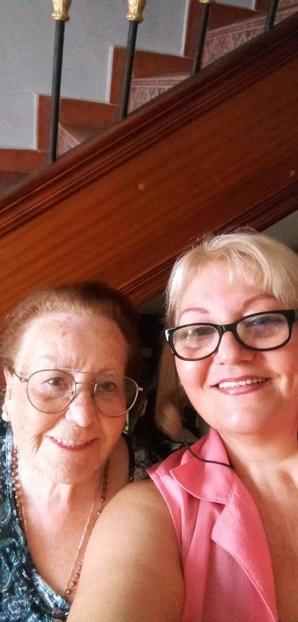 Tomasa, con su nuera Ana