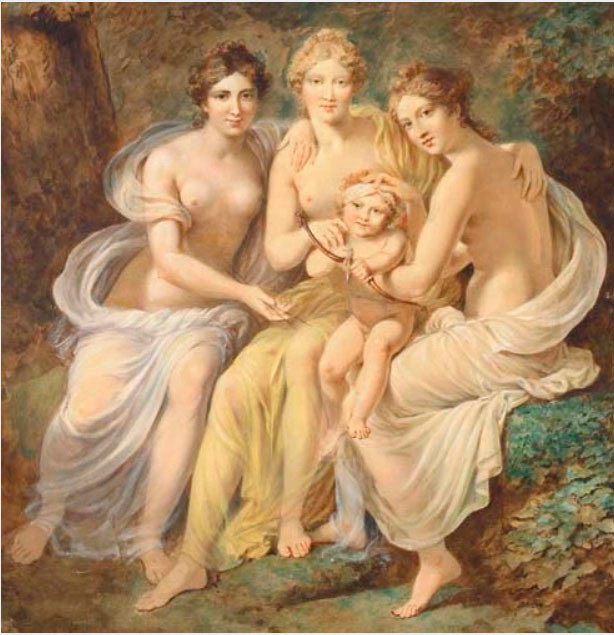 Eros y las Cárites