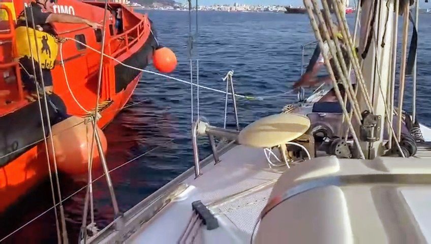 Un grupo de orcas ‘ataca’ un velero en Ceuta