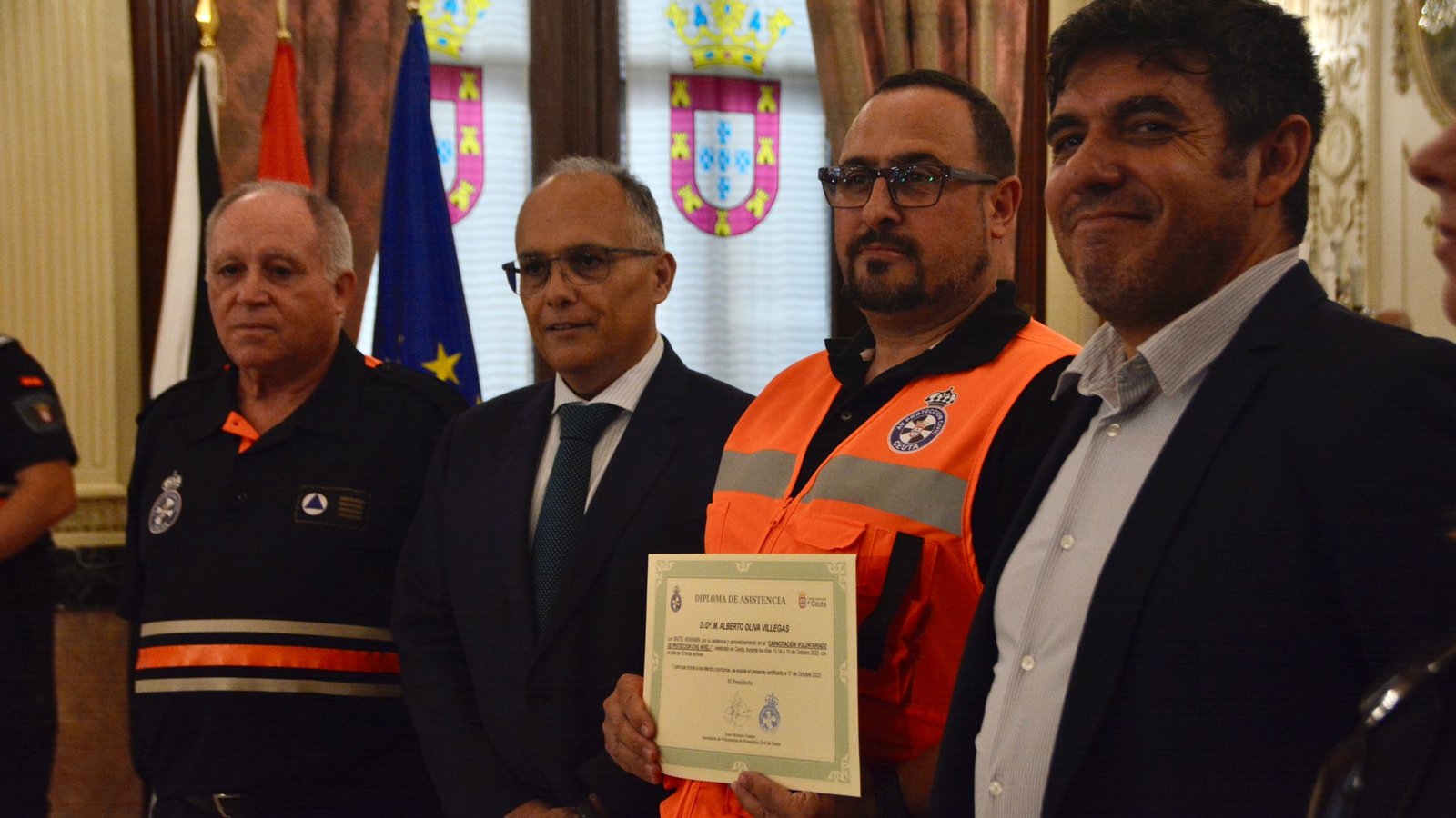 Los nuevos voluntarios de Protección Civil en Ceuta