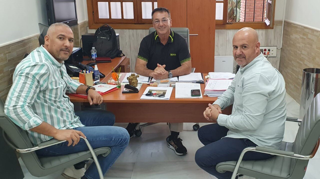 Zaglul, Gutiérrrez y Ramos, durante la reunión (C.A.)