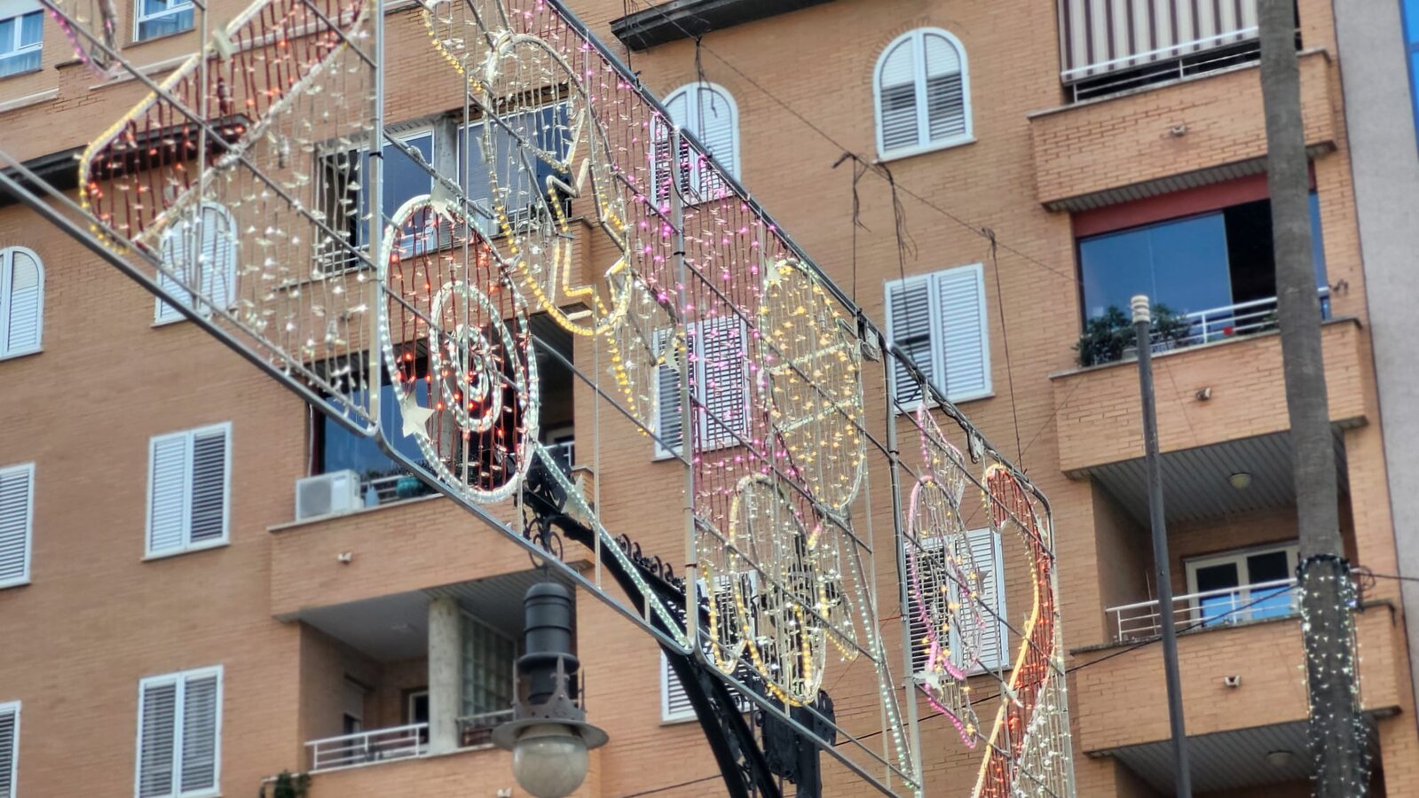 Pruebas del encendido del alumbrado especial de Navidad (S.I.)