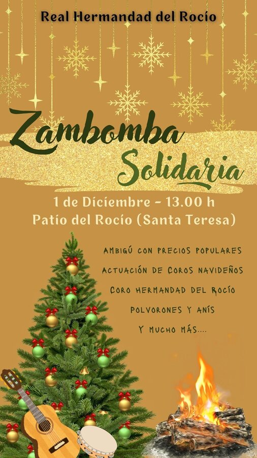 Cartel Zambomba Rocio 2024