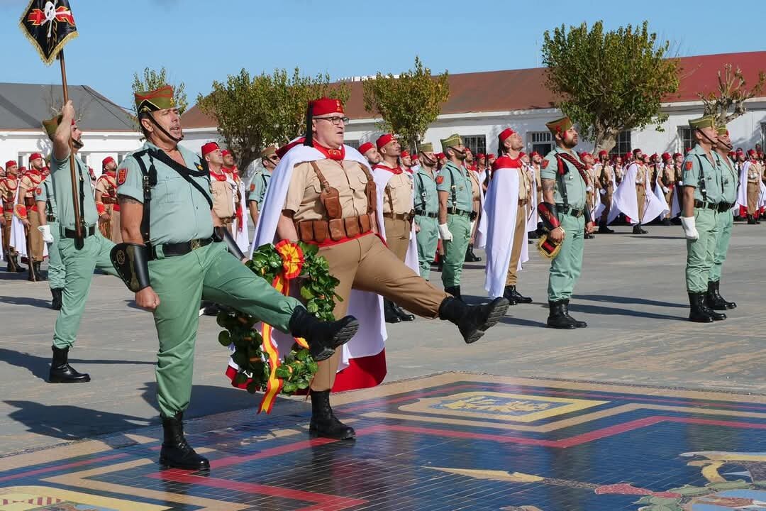parada militar celebrada en el Acuartelamiento ‘Millán Astray’