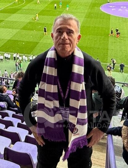 Alejandro Izquierdo, en el estadio de Zorrilla, donde disfrutó de un Real Valladolid - Real Betis