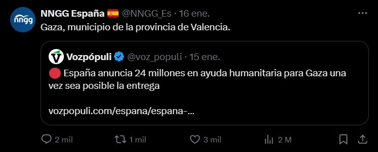 Post de NNGG España / X