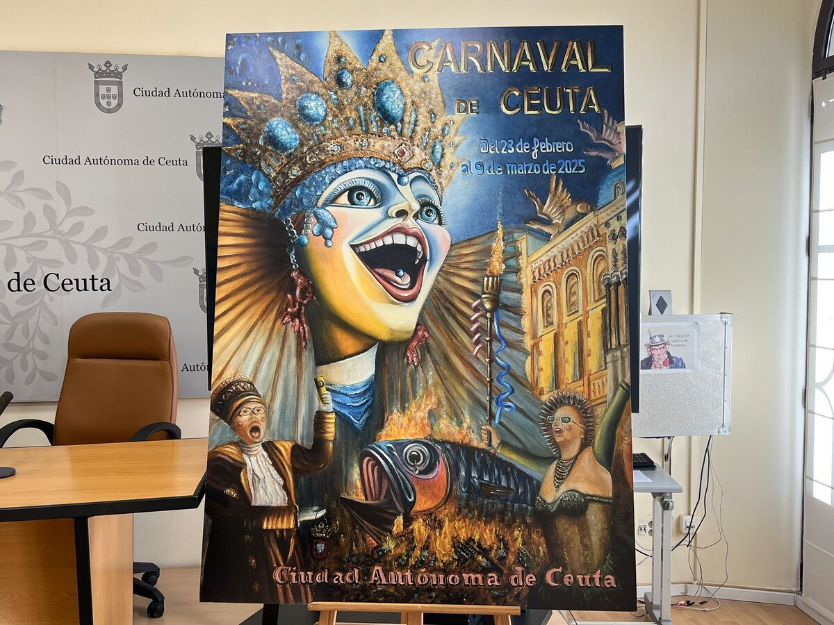 Cartel Carnaval de Ceuta 2025, Andrés Peña / C.A.
