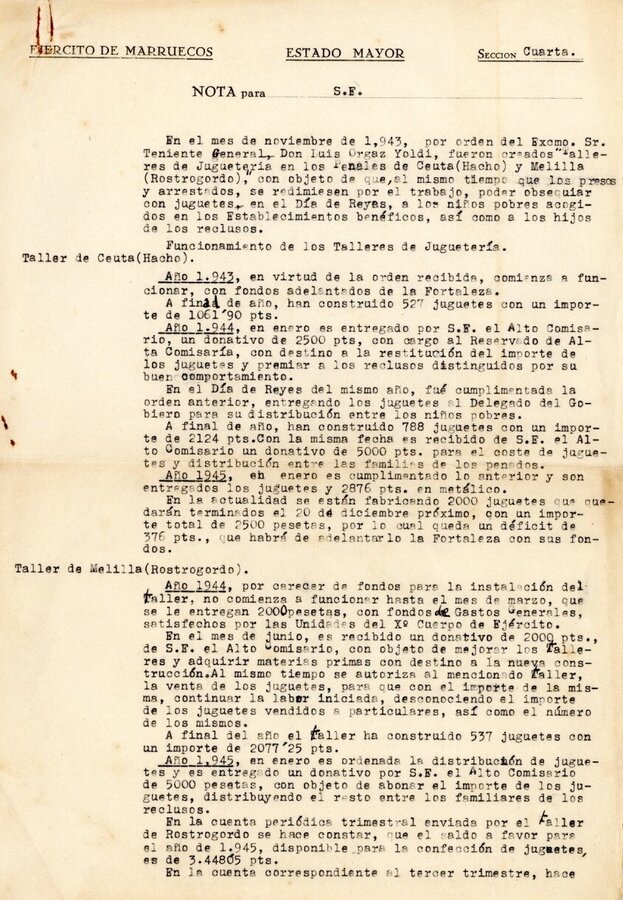 Nota Despacho a general jefe sobre producción talleres juguetería(1)