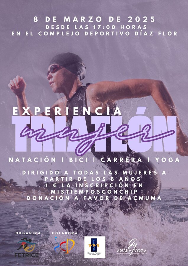 Cartel del Triatlón Mujer 2025