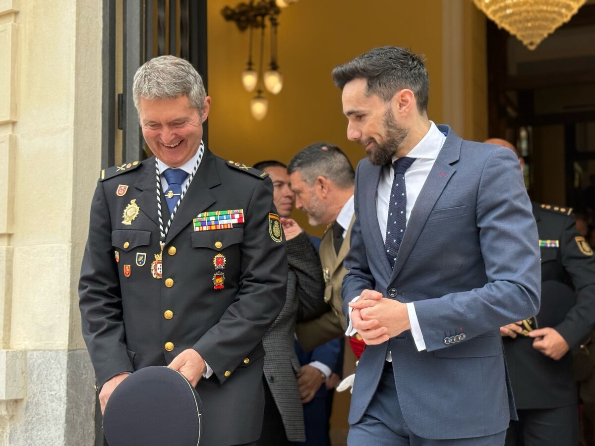 López Gordo, jefe superior de la Policía Nacional, junto al secretario de Estado