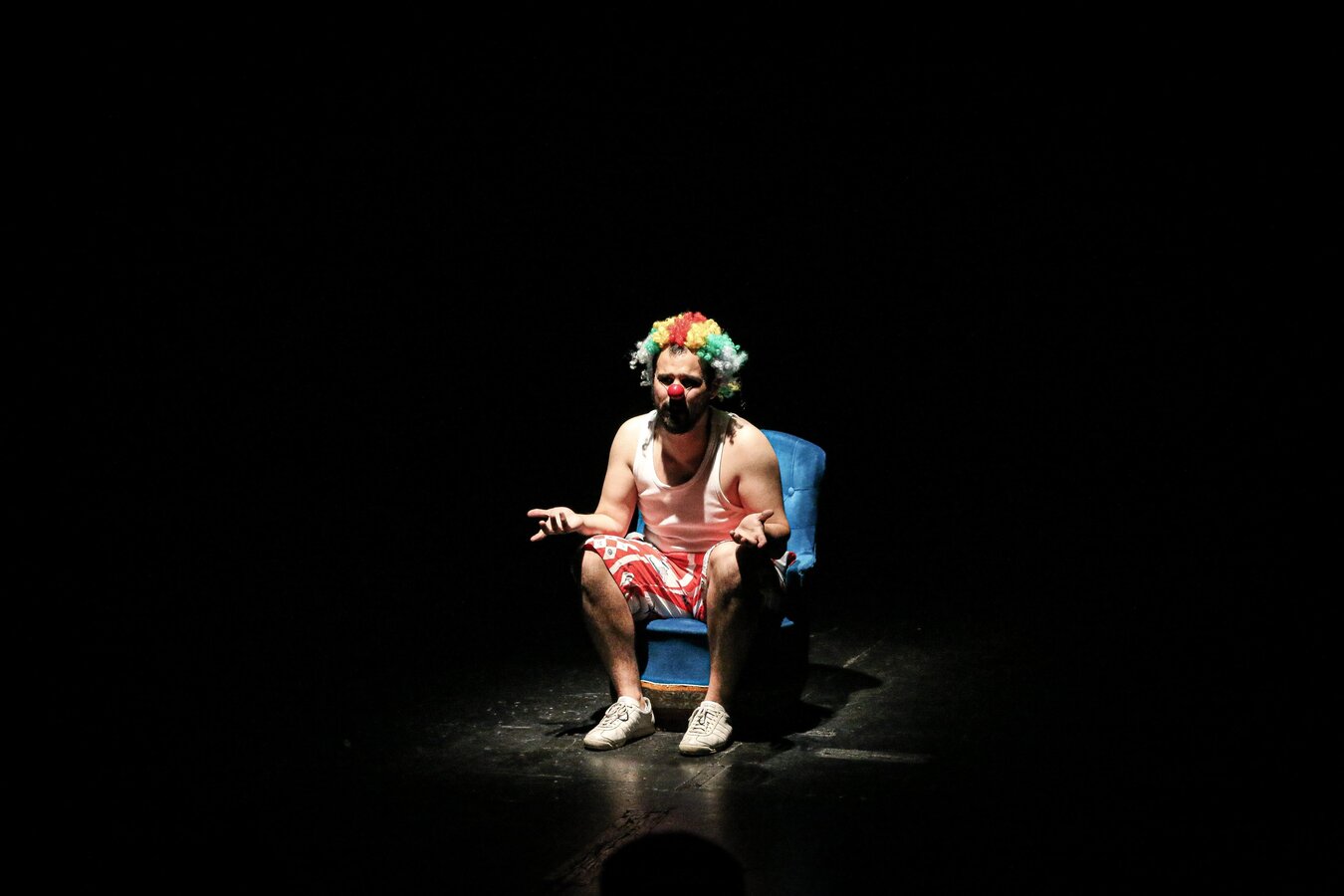 Guillermo Ríos en la obra "Payaso" / Cedida