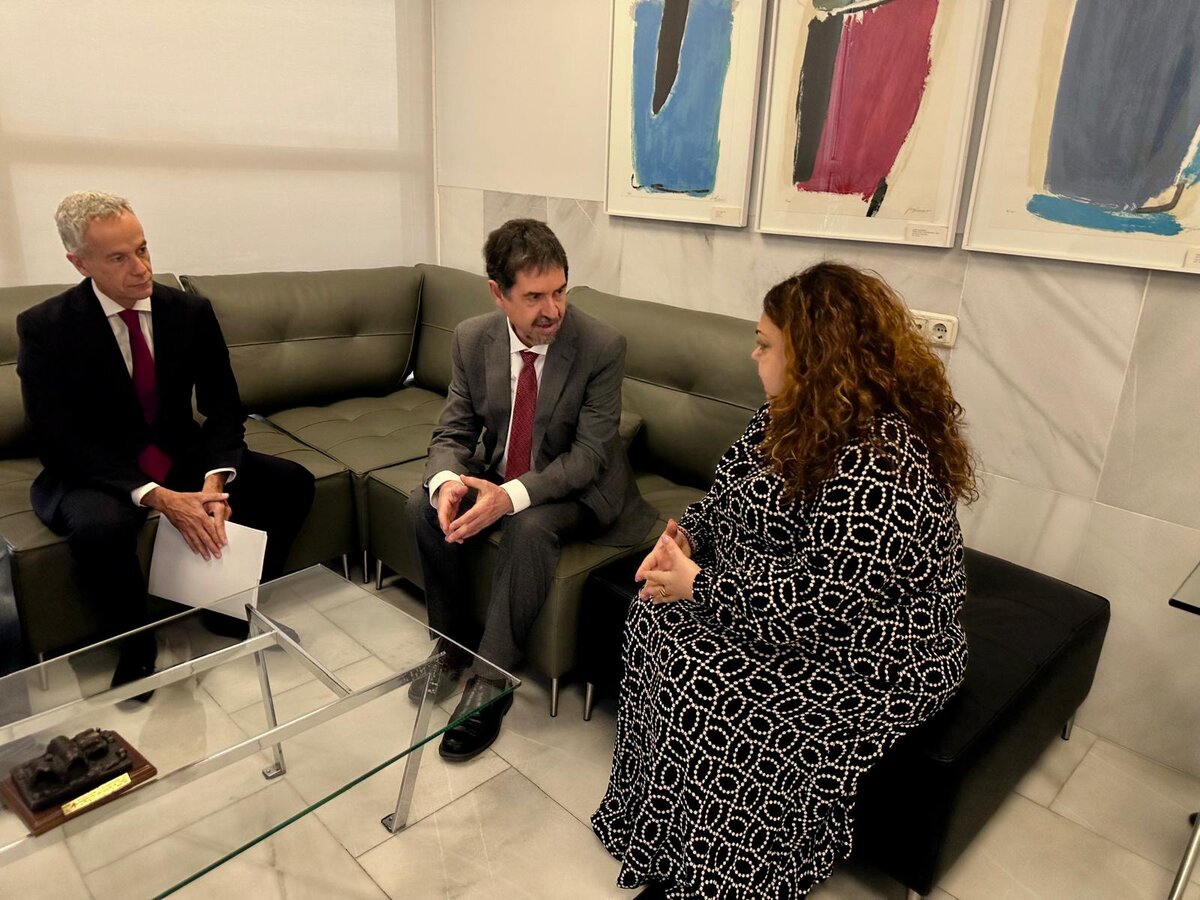 Secretario de Estado de Educación, Abelardo de la Rosa visita Ceuta, recibido por Miguel Señor y Cristina Pérez / Delegación de Gobierno