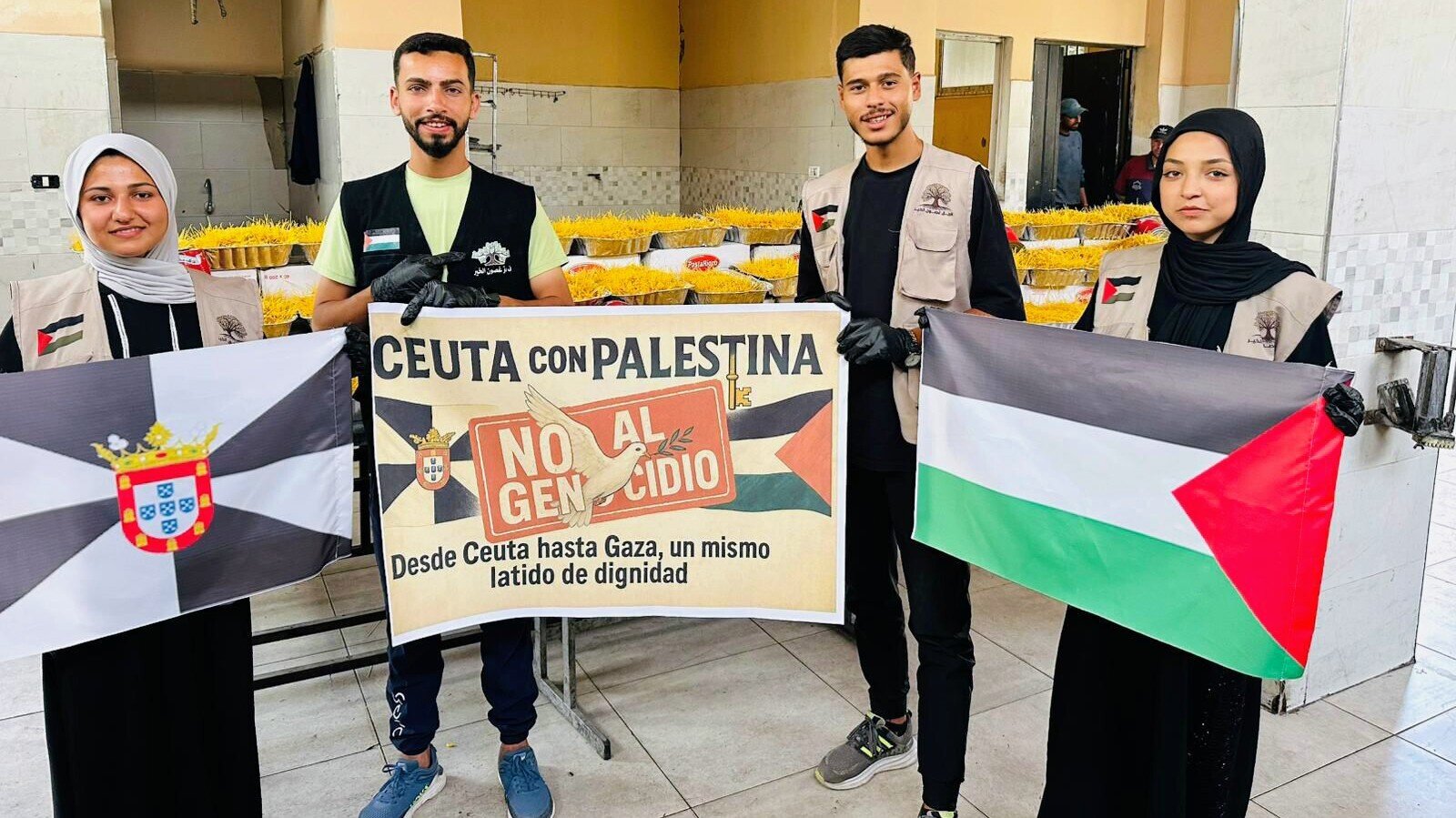 Las ramas solidarias de Ceuta llegan a Gaza