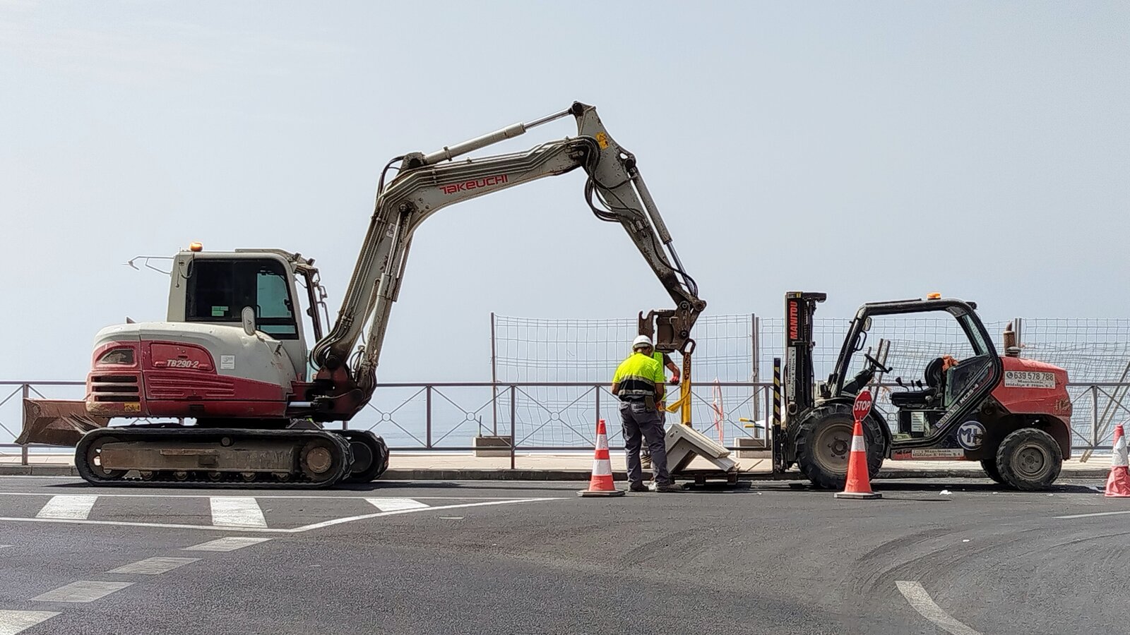 obras carretera nueva
