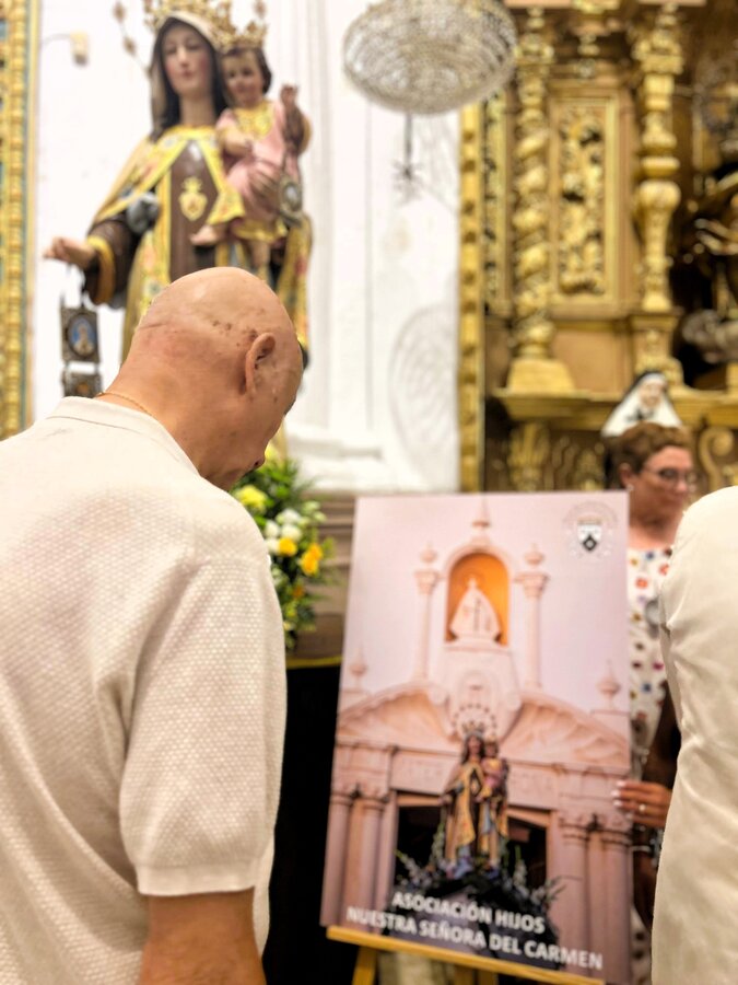 Presentación del Cartel de la Virgen del Carmen 2025 en el Santuario de Sta. Mª de África / E. Arteaga