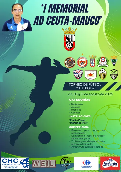 Cartel I Memorial AD Ceuta-Mauco