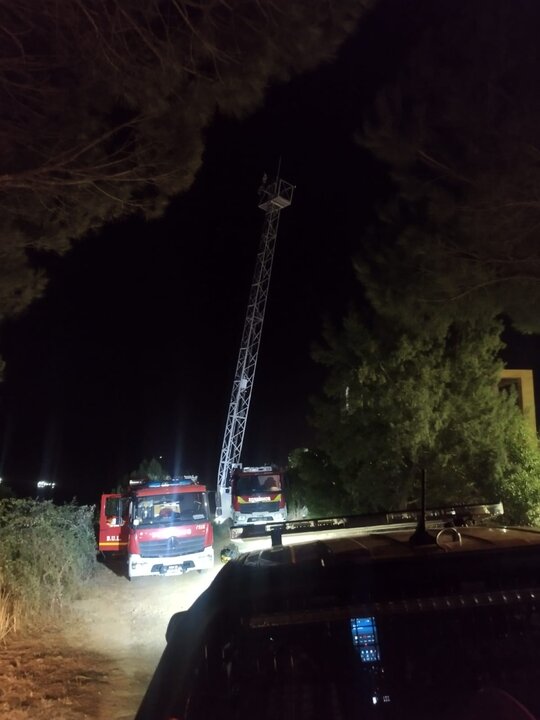 choque bomberos poste cámaras