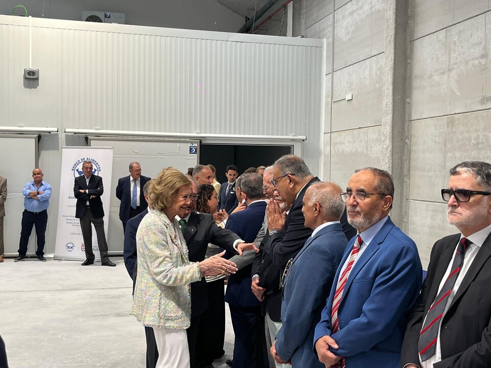 Visita de la Reina Sofía al Banco de Alimentos de Ceuta
