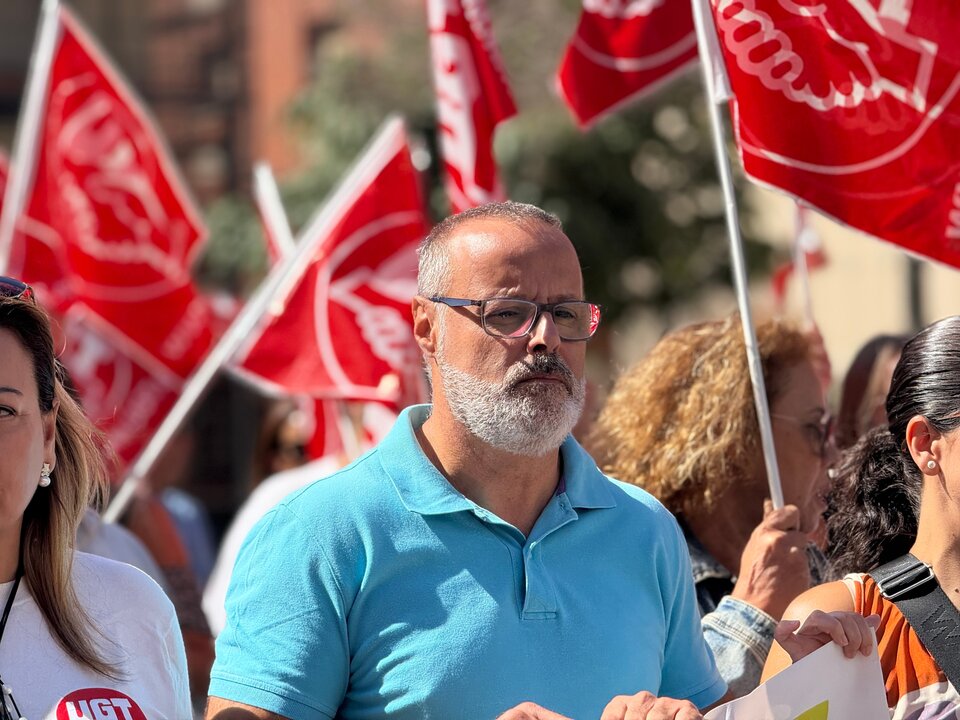 Ángel Lara (CCOO)  / M.Zapico