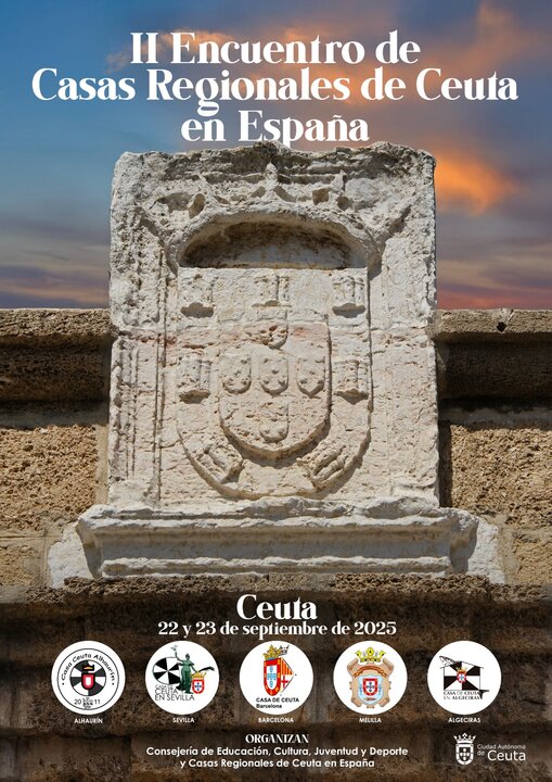 Cartel II Encuentro de Casas Regionales de Ceuta