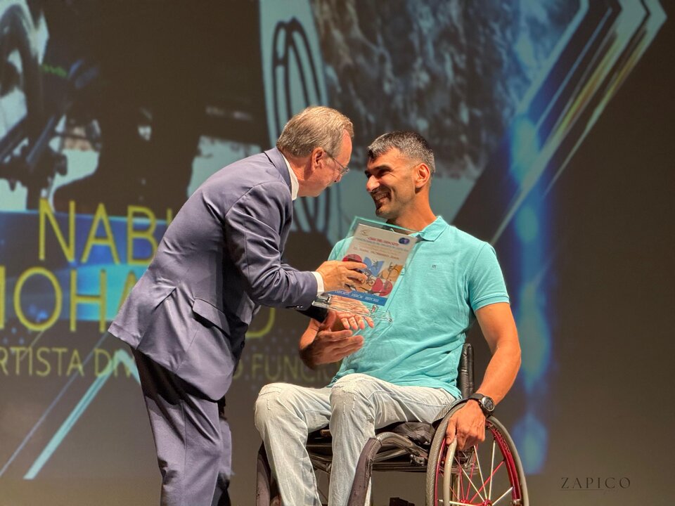 Premio al mejor deportista con diversidad funcional: Nabil Mohamed Amin  / M. Zapico
