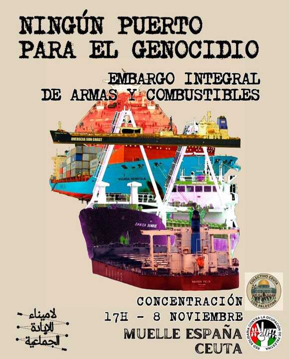ningun puerto para el genocidio