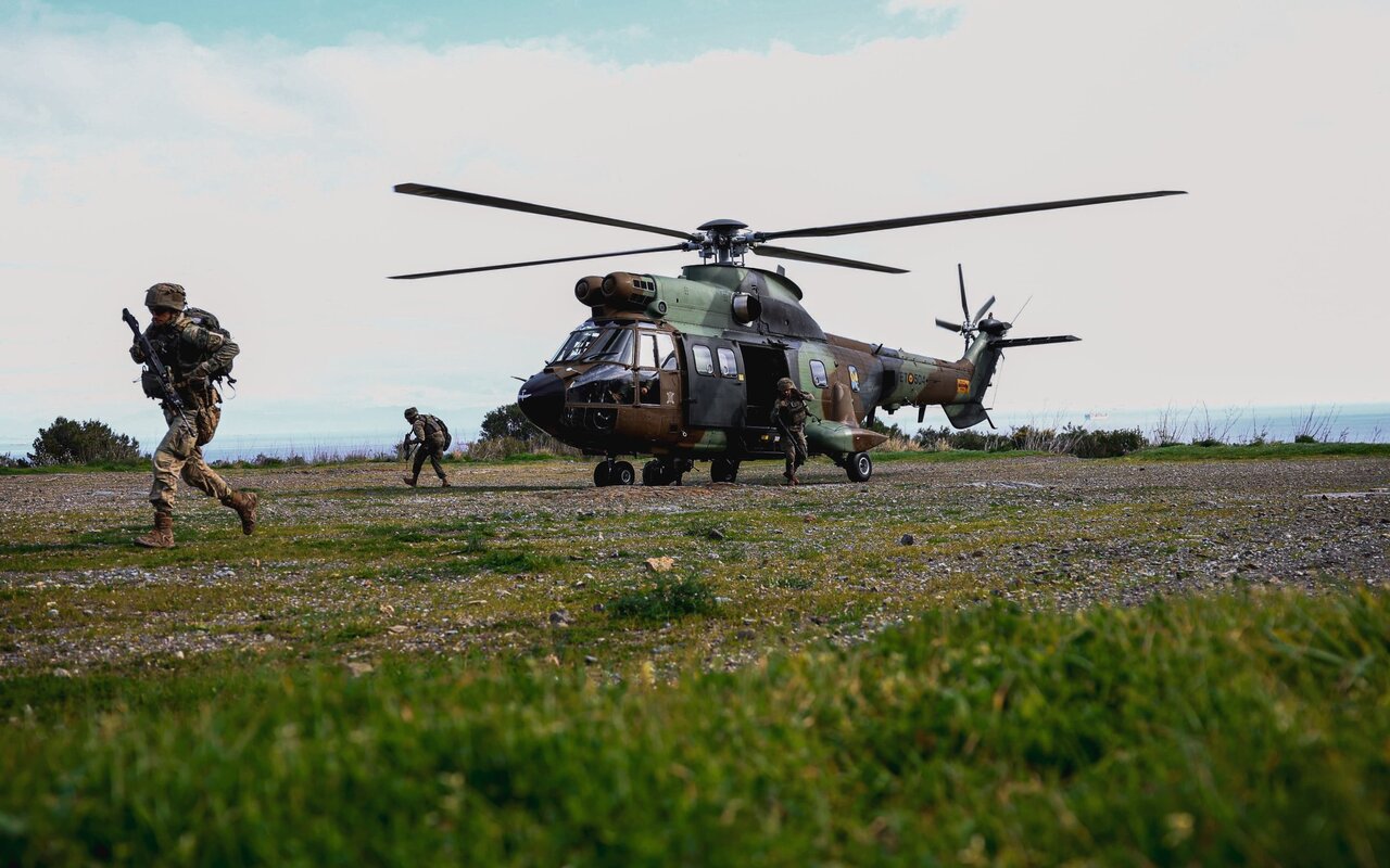 Ejercicio de helitransporte del Ejército de Tierra