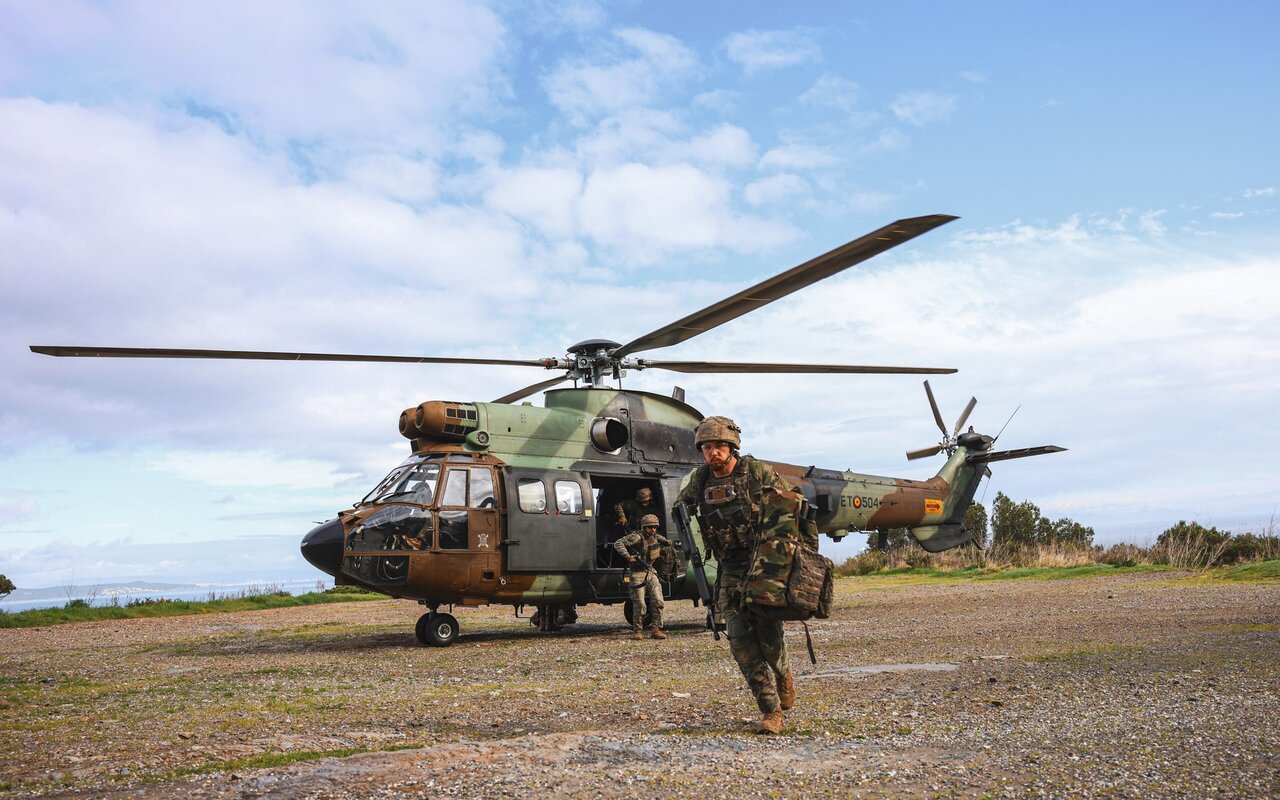 Ejercicio de helitransporte del Ejército de Tierra