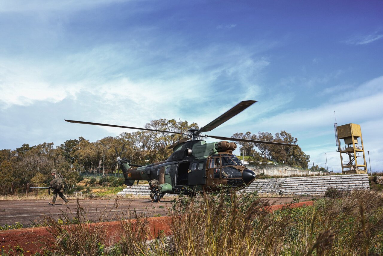 Ejercicio de helitransporte del Ejército de Tierra